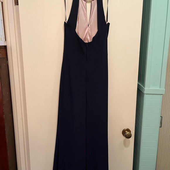 XSCAPE Size 8 gorgeous navy blue dress only worn once for a dance - Picture 6 of 8